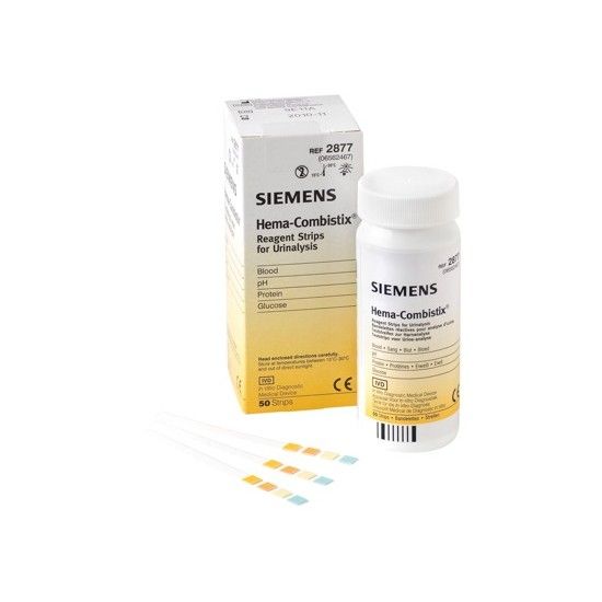 het is nutteloos Aantrekkelijk zijn aantrekkelijk Uitlijnen Siemens Hema Combistix urine teststrip 50 stuks | Merkala.nl | Merkala.nl