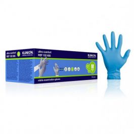 Klinion Ultra Comfort Nitrile handschoenen poedervrij Blauw 150 stuks-Small