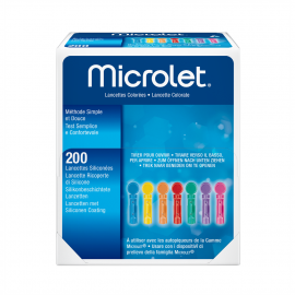 Microlet gekleurde lancetten 200 stuks