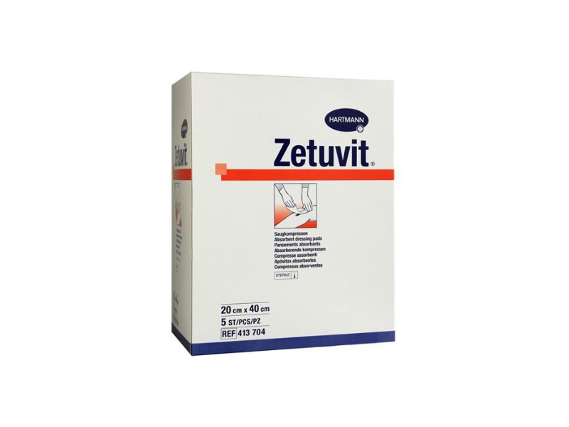 gedragen Pessimist Geletterdheid Zetuvit absorberend kompres steriel 20x40cm 5 stuks | Merkala.nl