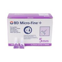 BD Microfine pennaald 0,25 x 5mm (31G) 100 stuks