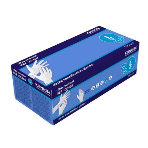 Klinion Ultra Comfort Nitrile handschoenen poedervrij-Large