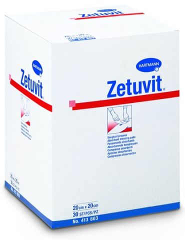 Zetuvit absorberend kompres niet steriel 20x20cm
