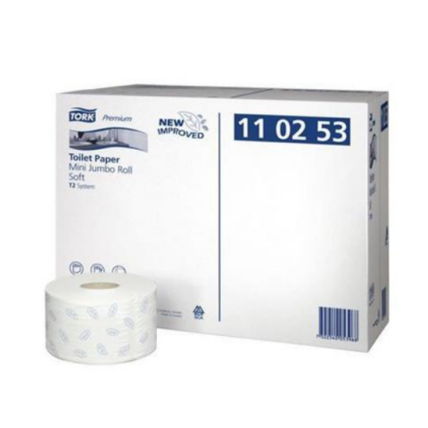 Tork Soft Mini Jumbo toiletpapier op rol Premium 2-laags T2 Wit 