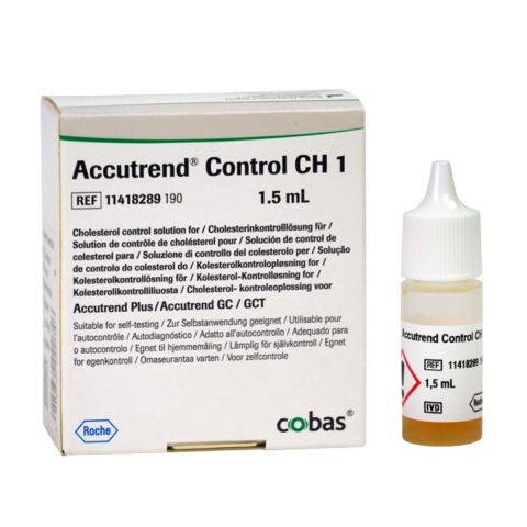 Accutrend Control CH 1 (cholesterol) controlevloeistof 1,5ml
