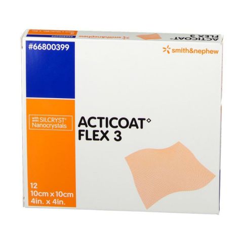 Acticoat Flex 3 wondcontactlaag 10x10cm 5 stuks