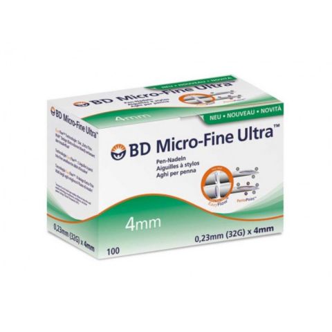 BD Microfine Ultra pennaald 0,23 x 4mm (32G) 100 stuks