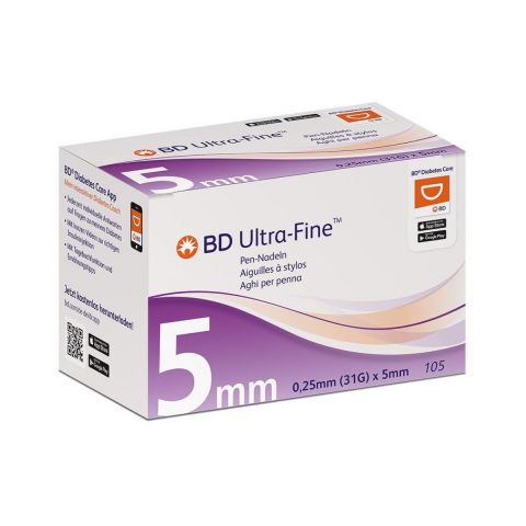 BD Ultra-Fine pennaalden 0,25 x 5mm (31G)
