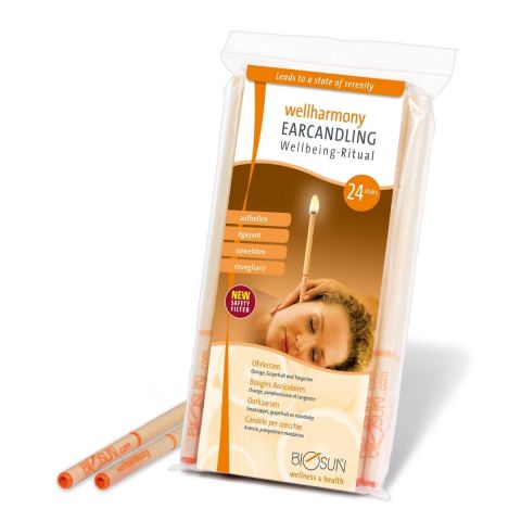 Biosun oorkaarsen Wellharmony Orange 24 stuks