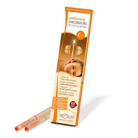 Biosun oorkaarsen Wellharmony Orange 6 stuks