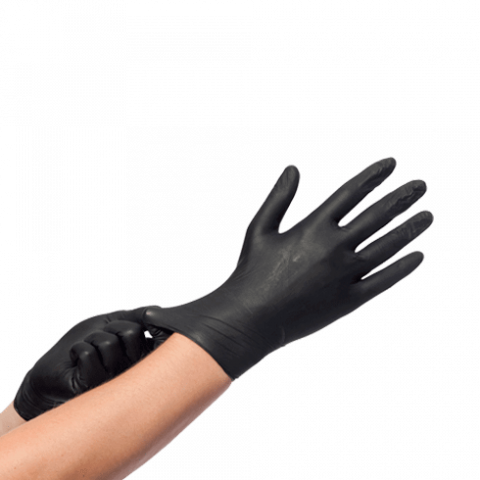 Comforties Soft Nitril Easyglide handschoenen Zwart-X-Small