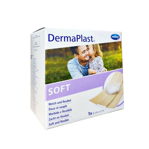 Dermaplast Soft wondpleister 5m x 6cm