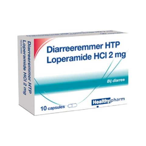 Diarreeremmer Loperamide HCI 2mg 10 capsules