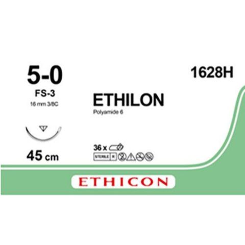 Ethilon hechtdraad 5-0 (FS-3) 1628H 36 stuks