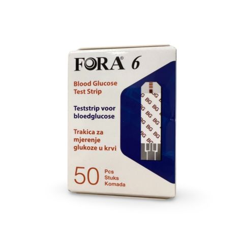 FORA 6 Bloedglucose teststrips 50 stuks