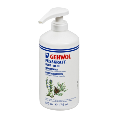 Gehwol Fusskraft Blauw 500ml met pomp