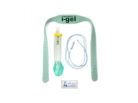 I-Gel Larynxmasker O2 Resus Pakket-8703000 maat 3; klein volwassenen (30-60kg)