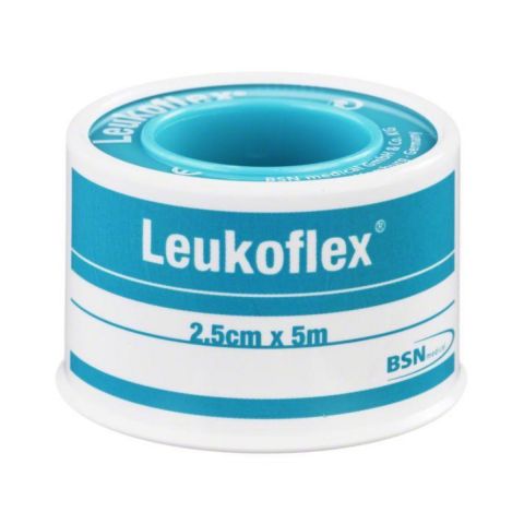 Leukoflex hechtpleister 2,5cm x 5m