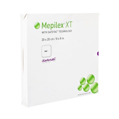 Mepilex XT flexibel schuimverband 20x20cm 5 stuks