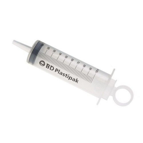 BD Plastipak injectiespuit 100ml 3-delig met cathetertip