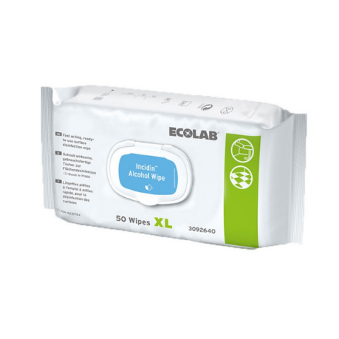 Ecolab Incidin XL alcoholdoekjes 25x37cm