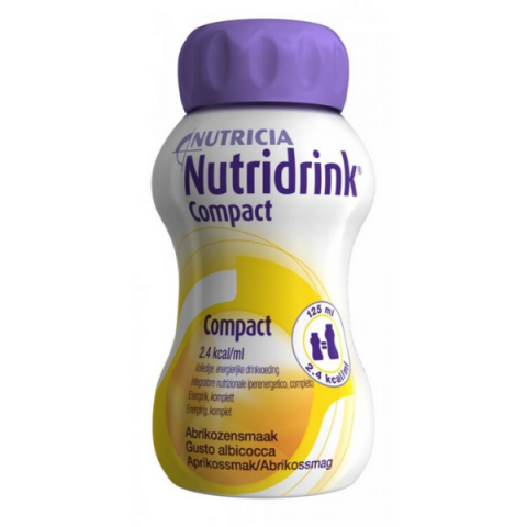 Nutricia Nutridrink Compact drinkvoeding 4x125ml Abrikoos