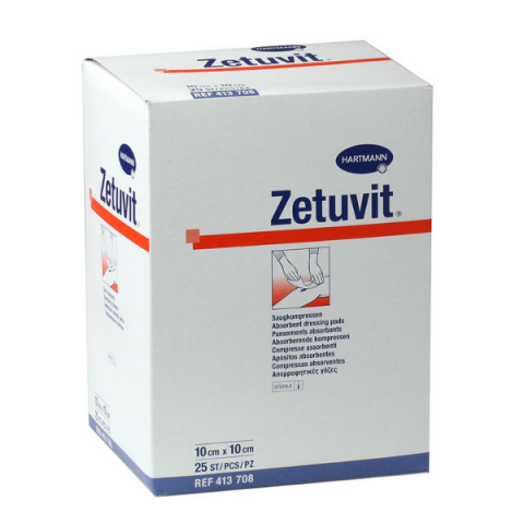 Zetuvit absorberend kompres steriel 10x10cm
