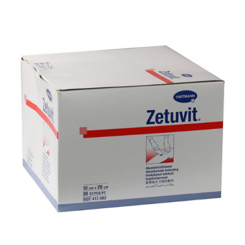 Zetuvit absorberend kompres niet steriel 10x20cm