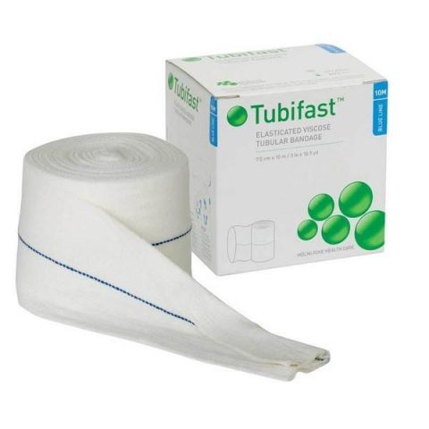 Tubifast buisverband 10m x 7,5cm blauw