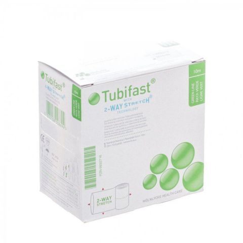 Tubifast buisverband 10m x 5cm groen