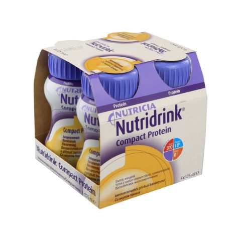 Nutridrink Compact Proteïne 125ml Banaan 4 stuks