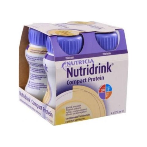 Nutridrink Compact Proteïne 125ml Vanille 4 stuks