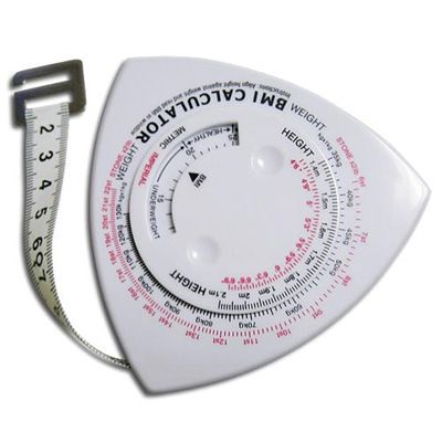 Omvangs meetlint met BMI meter