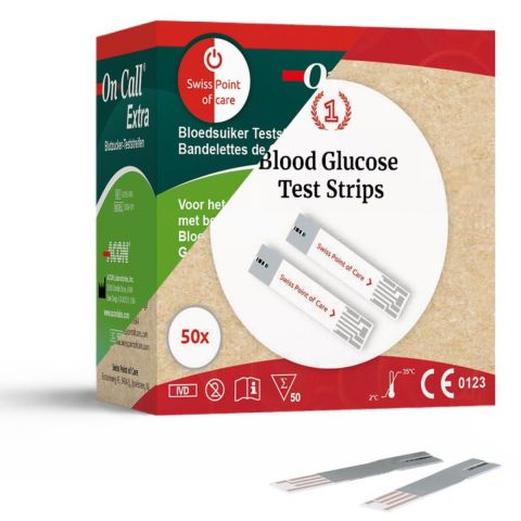 On Call Extra glucose teststrips 50 stuks