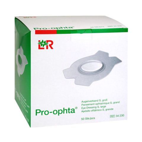 Pro-Ophta S oogpleister groot met kijkvenster 50 stuks