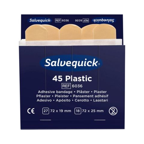 Salvequick refill plastic 45 pleisters