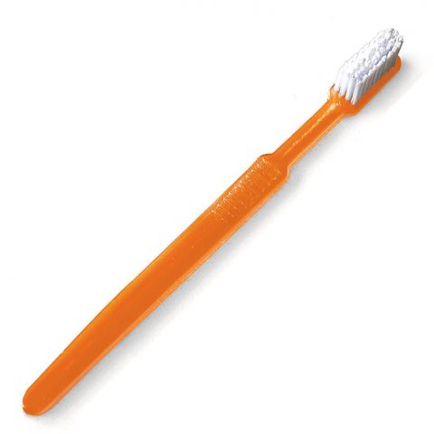 Wegwerp tandenborstels met tandpasta Oranje 100 stuks