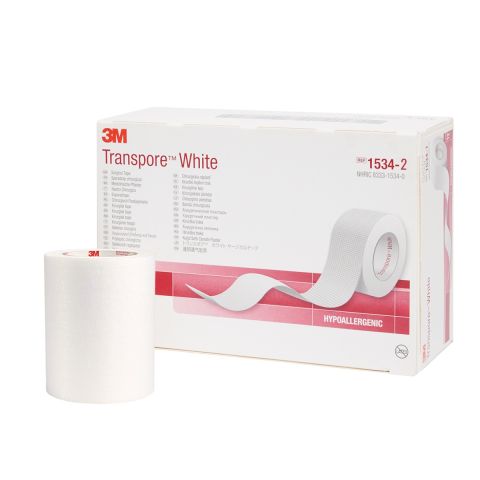 Transpore White hechtpleister 9,14m x 5cm