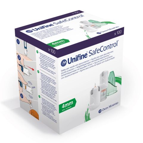 Unifine SafeControl pennaald 0,23 x 4mm (32G) 100 stuks
